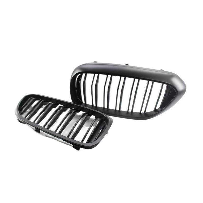Sport Kühlergrill Für 5 Series G30 G31 520i 530i 540i Für M5 2017-2020 2019 Auto Frontstoßstange Renngrill Doppellamellen-Nierengrill Kühlergrill Vorne(Matte Black) von MBROS