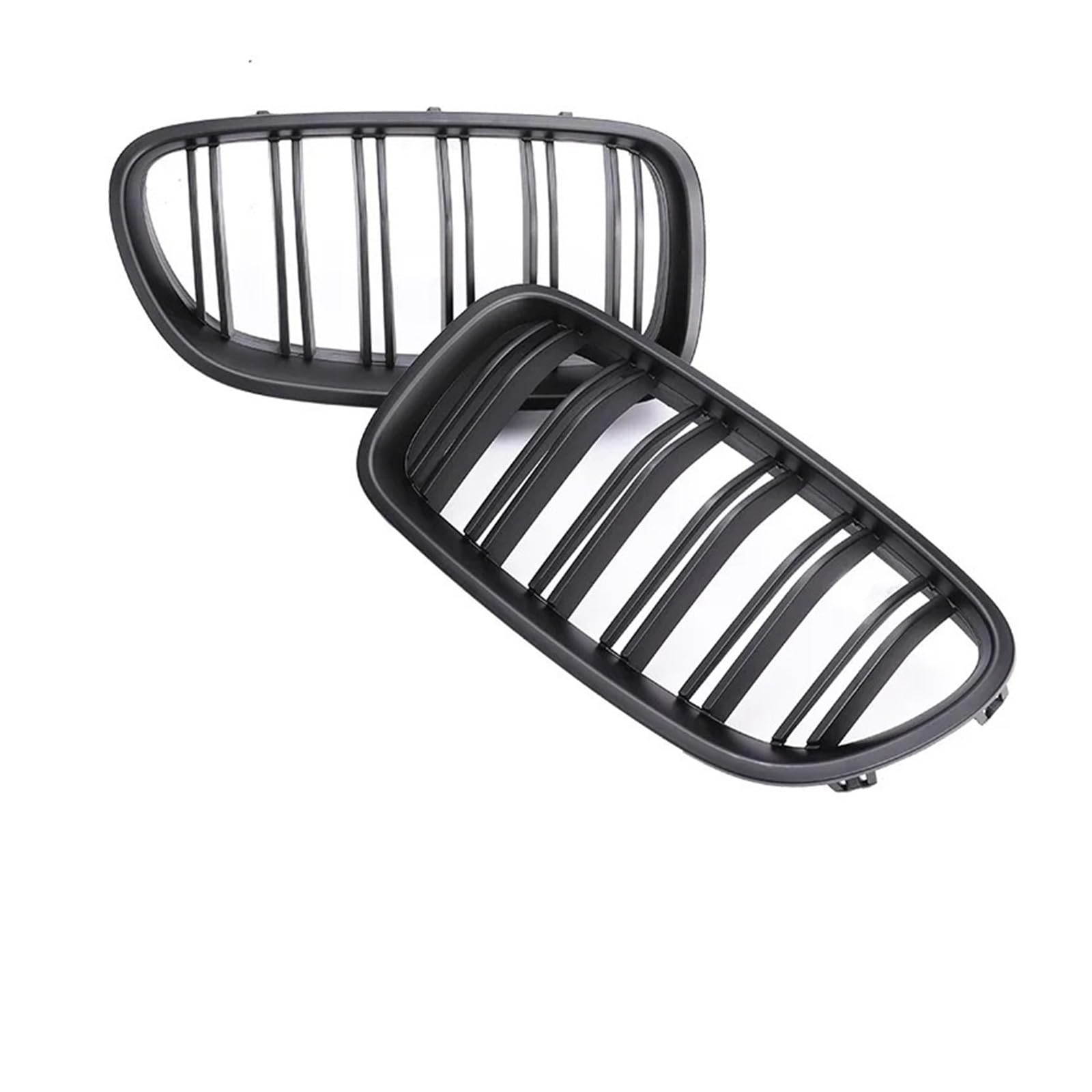 Sport Kühlergrill Für 5er F10 F11 Für M5 520i 528i 530i 2010-2017 Auto Front Nieren Facelift Stoßstange M Farbe Grill Glanz Schwarz Grill Kühlergrill Vorne(Dual Matte Black) von MBROS
