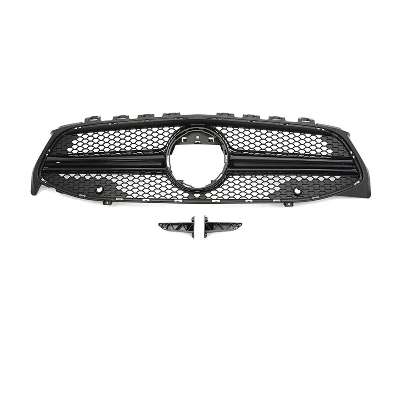 Sport Kühlergrill Für CLA Für GT Diamond Für W118 CLA180 CLA200 CLA250 CLA260 CLA45 2019-2023 Frontstoßstangengrill Schwarz Silber Kühlergrill Vorne(C Blk WO) von MBROS