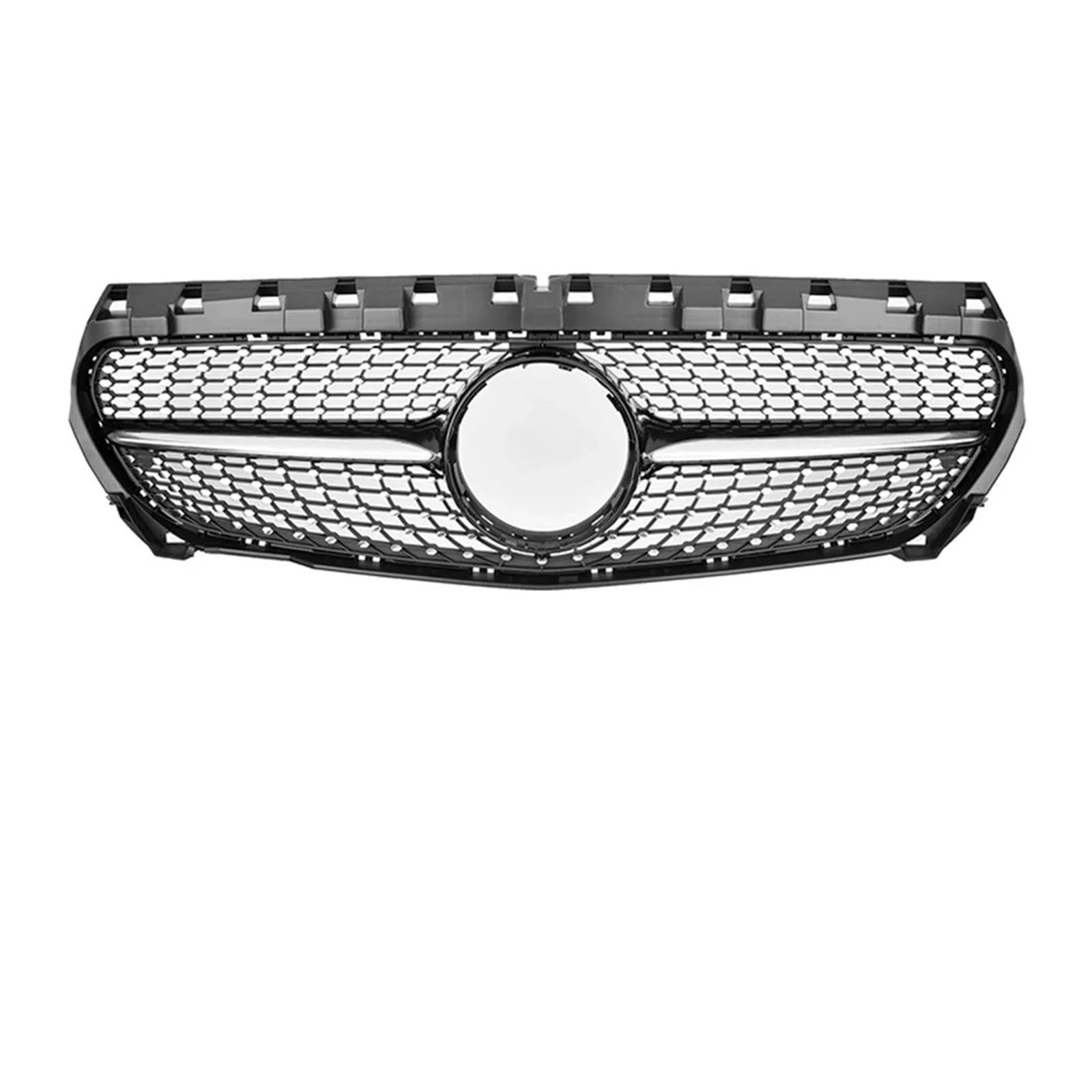 Sport Kühlergrill Für CLA-Klasse W117 CLA180 CLA200 CLA45 Für Für GT Style 2013-2019 2018 Auto Front Mesh Grille Frontstoßstangengrill Kühlergrill Vorne(Diamonds-Black) von MBROS