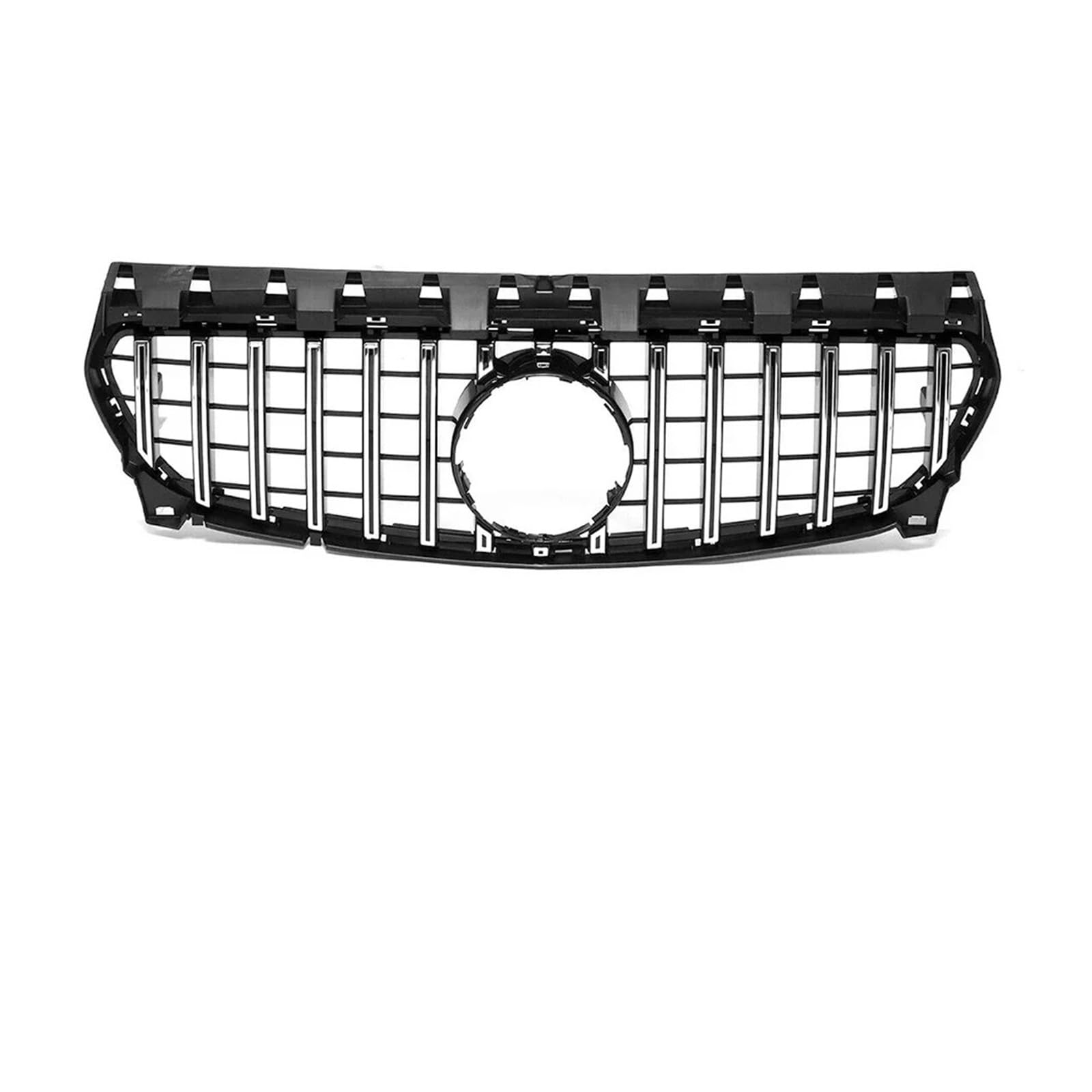 Sport Kühlergrill Für CLA-Klasse W117 CLA180 CLA200 CLA45 Für Für GT Style 2013-2019 2018 Auto Front Mesh Grille Frontstoßstangengrill Kühlergrill Vorne(G -Silver) von MBROS
