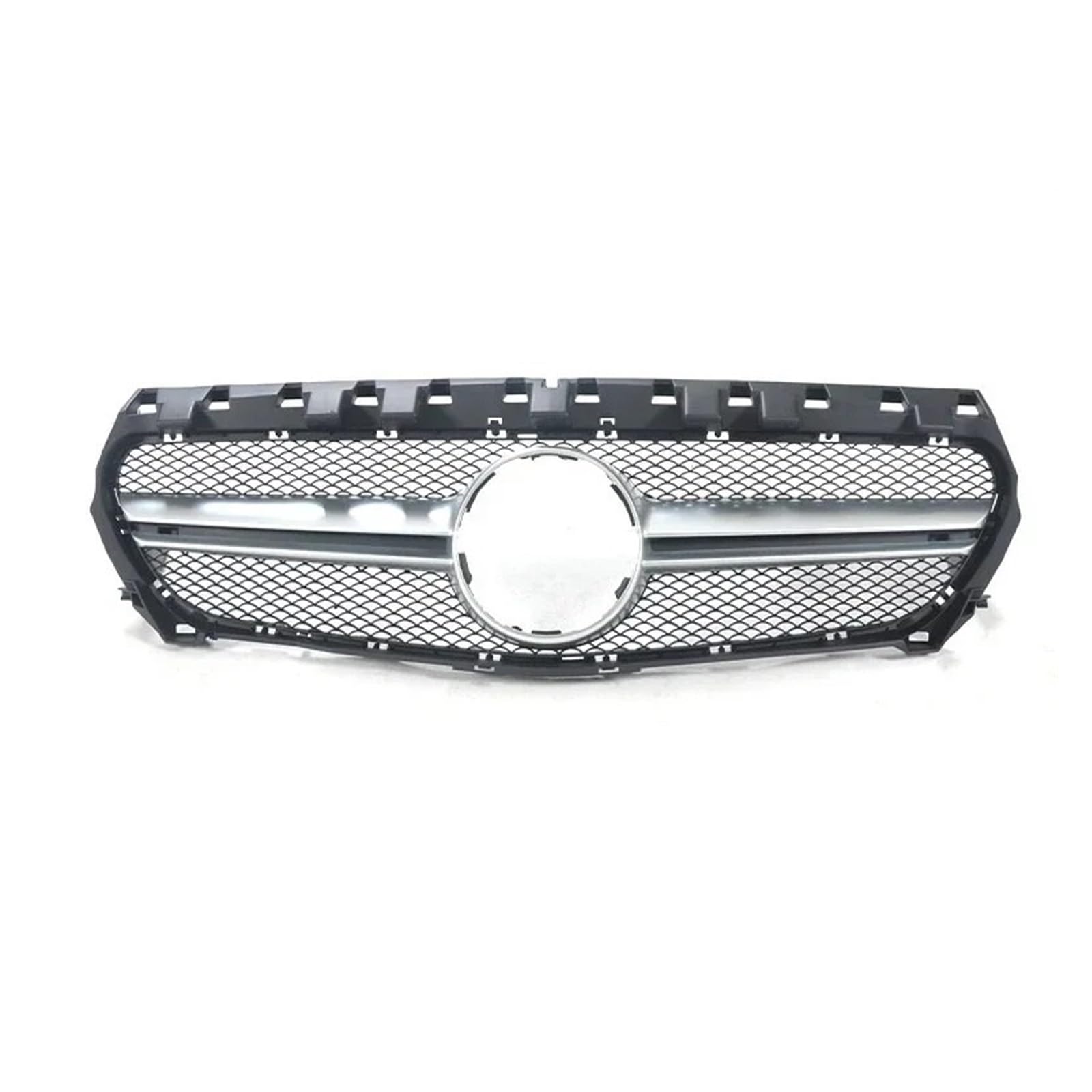 Sport Kühlergrill Für CLA W117 CLA45 CLA35 Für GT Für Diamond Style 2014-2019 2018 Auto-Renngrill Außengrill Die Vordere Stoßstange Kühlergrill Vorne(14-16 A Silver) von MBROS