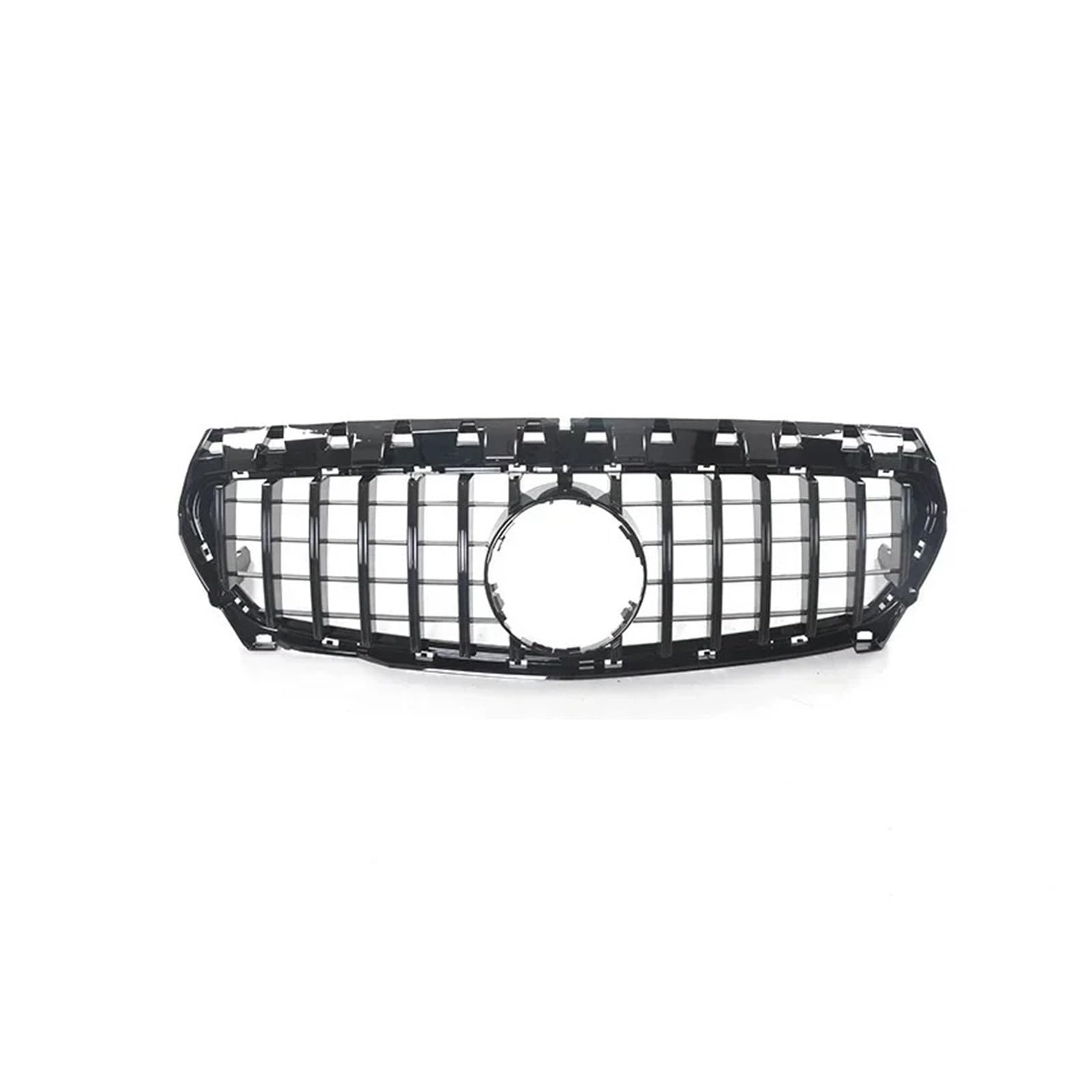 Sport Kühlergrill Für CLA W117 CLA45 CLA35 Für GT Für Diamond Style 2014-2019 2018 Auto-Renngrill Außengrill Die Vordere Stoßstange Kühlergrill Vorne(14-16 G Black) von MBROS