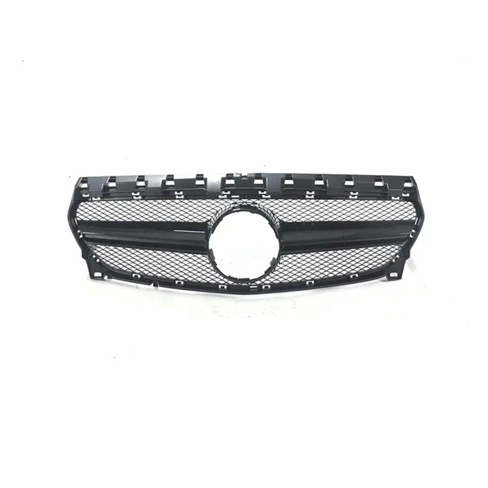 Sport Kühlergrill Für CLA W117 CLA45 CLA35 Für GT Für Diamond Style 2014-2019 2018 Auto-Renngrill Außengrill Die Vordere Stoßstange Kühlergrill Vorne(17-18 A Black) von MBROS