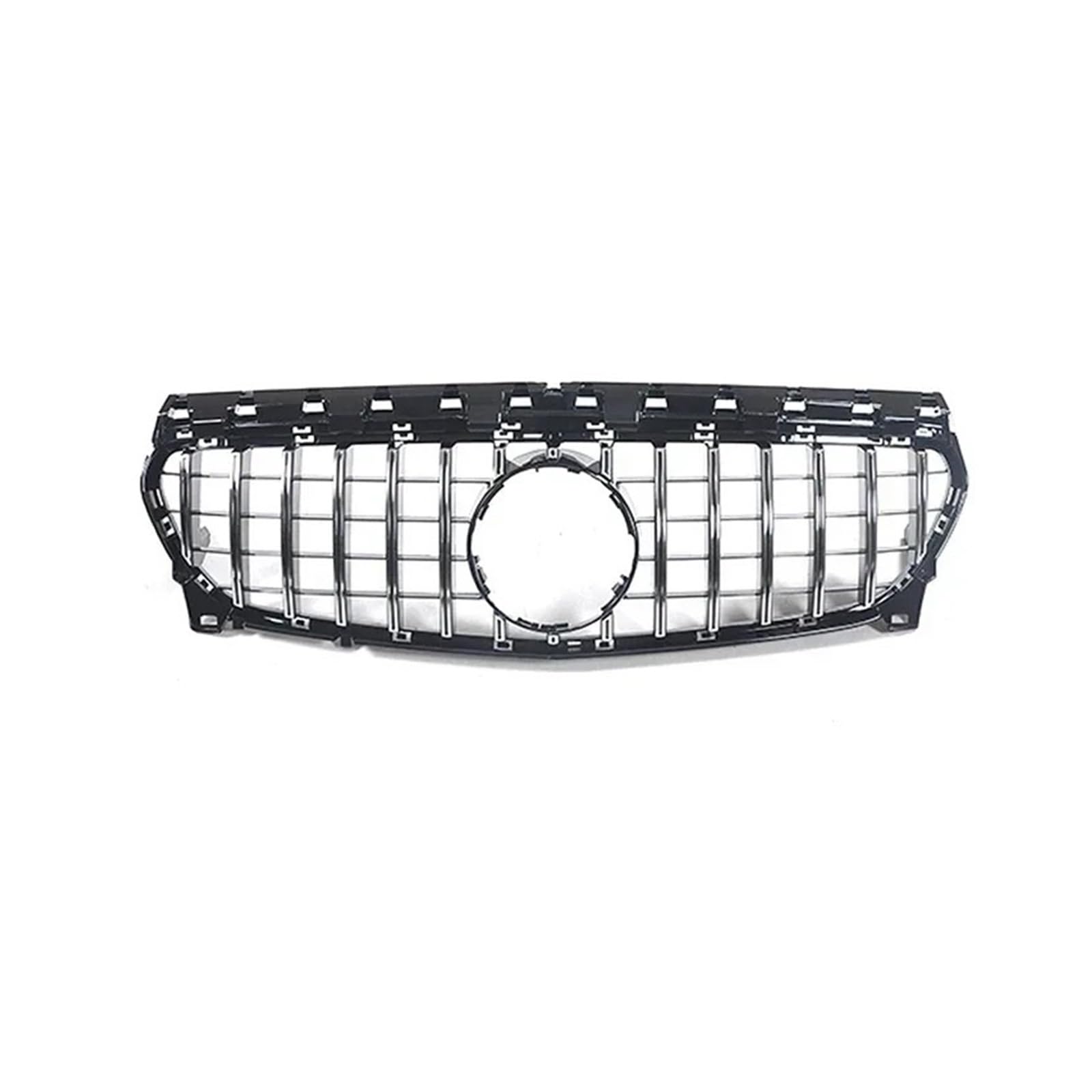 Sport Kühlergrill Für CLA W117 CLA45 CLA35 Für GT Für Diamond Style 2014-2019 2018 Auto-Renngrill Außengrill Die Vordere Stoßstange Kühlergrill Vorne(17-18 G Chrome) von MBROS