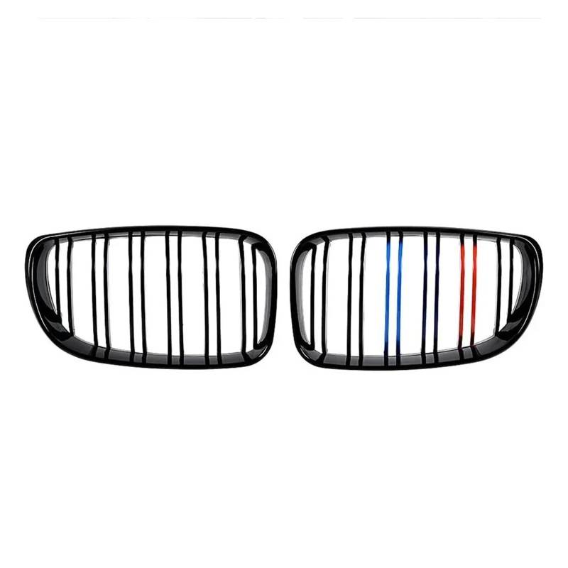 Sport Kühlergrill Für E81 E87 E82 E88 128I 130I 135I 2008-2011 2010 Auto Racing Grill Front Gitter Stoßstange Haube Niere Grille ABS Grills Kühlergrill Vorne(M-Color) von MBROS