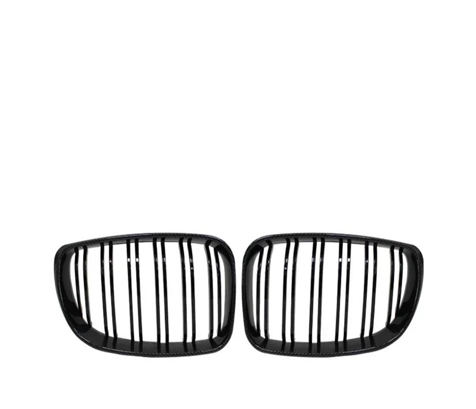 Sport Kühlergrill Für E81 E87 E82 E88 128I 130I 135I Ausgewählte 2007-2011 2010 Grill Frontnierengrill Doppellamellen Doppelliniengrills Kühlergrill Vorne(Carbon Fiber) von MBROS