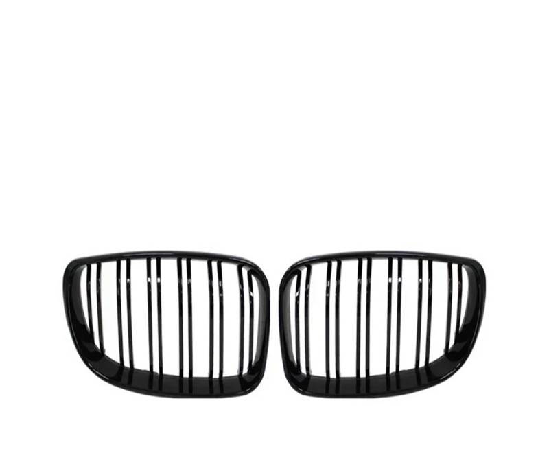 Sport Kühlergrill Für E81 E87 E82 E88 128I 130I 135I Ausgewählte 2007-2011 2010 Grill Frontnierengrill Doppellamellen Doppelliniengrills Kühlergrill Vorne(Gloss Black) von MBROS