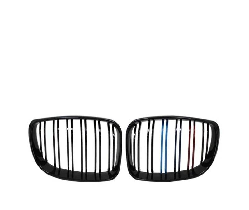 Sport Kühlergrill Für E81 E87 E82 E88 128I 130I 135I Ausgewählte 2007-2011 2010 Grill Frontnierengrill Doppellamellen Doppelliniengrills Kühlergrill Vorne(M Colour) von MBROS