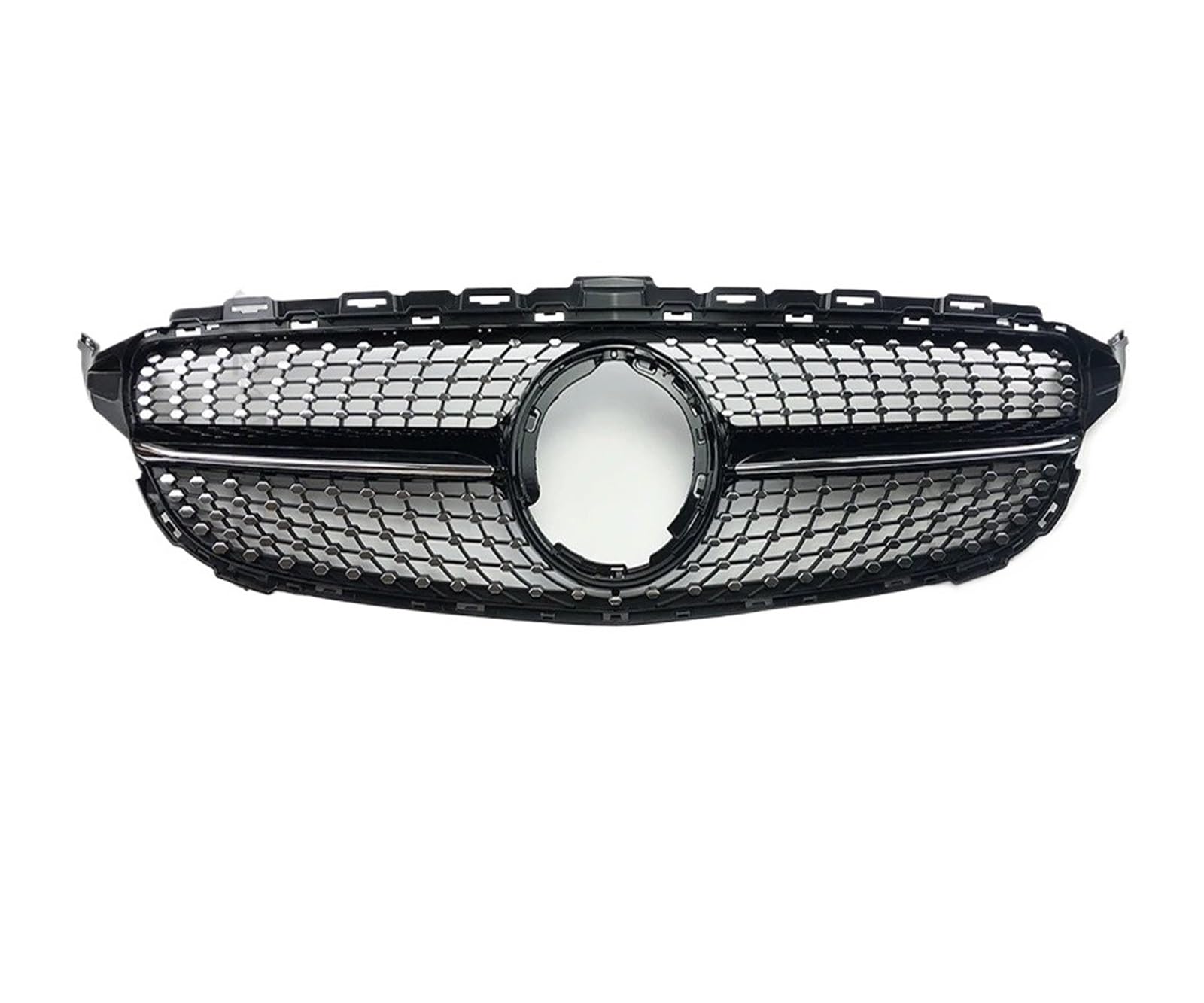 Sport Kühlergrill Für W205 C205 S205 C C200 C260 C180 C250 C300 Für Coupe Für Tuning Für GT 2014-2021 Front Stoßstange Kühlergrill Grill Kühlergrill Vorne(19-21 Glossy Black 15) von MBROS