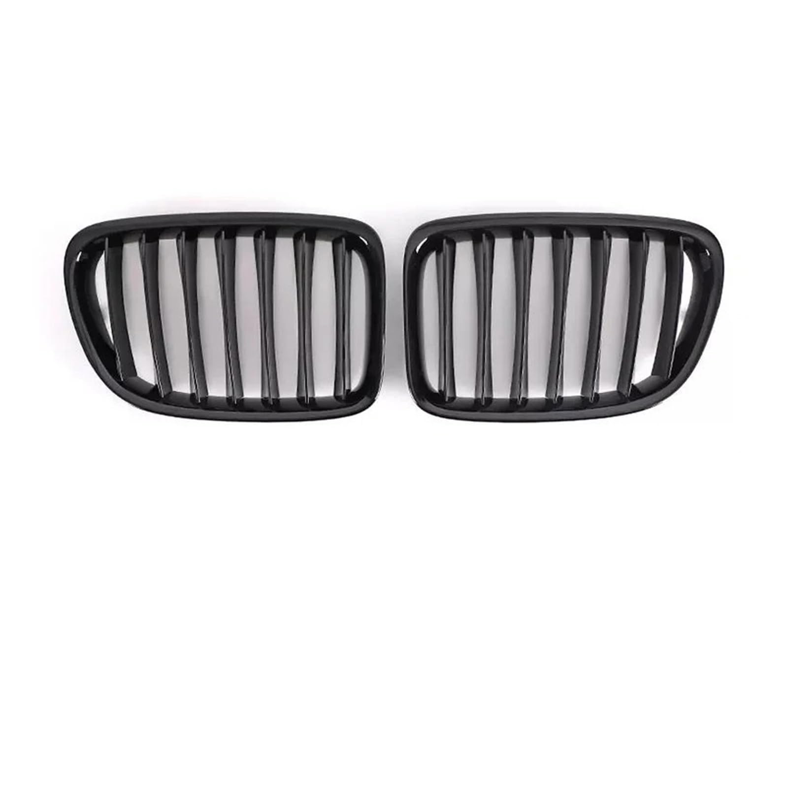 Sport Kühlergrill Für X1 E84 SDrive18i XDrive20i XDrive25i SUV 2009-2016 Auto Front Nieren Grills Grille Glanz Schwarz Tuning Acessories Kühlergrill Vorne(Black Single Slat) von MBROS