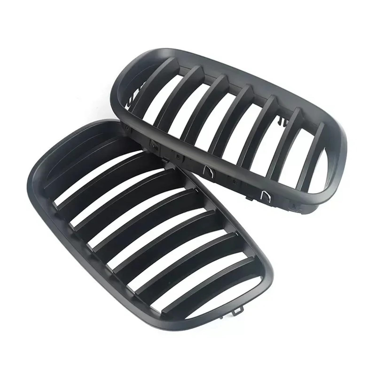 Sport Kühlergrill Für X5 E70 Für X6 E71 2007 2008 2009 2010 2011 2012 2013 Autoersatz Einzellamellen-Kühlergrill Frontnierengitter Kühlergrill Vorne(Matte Black) von MBROS