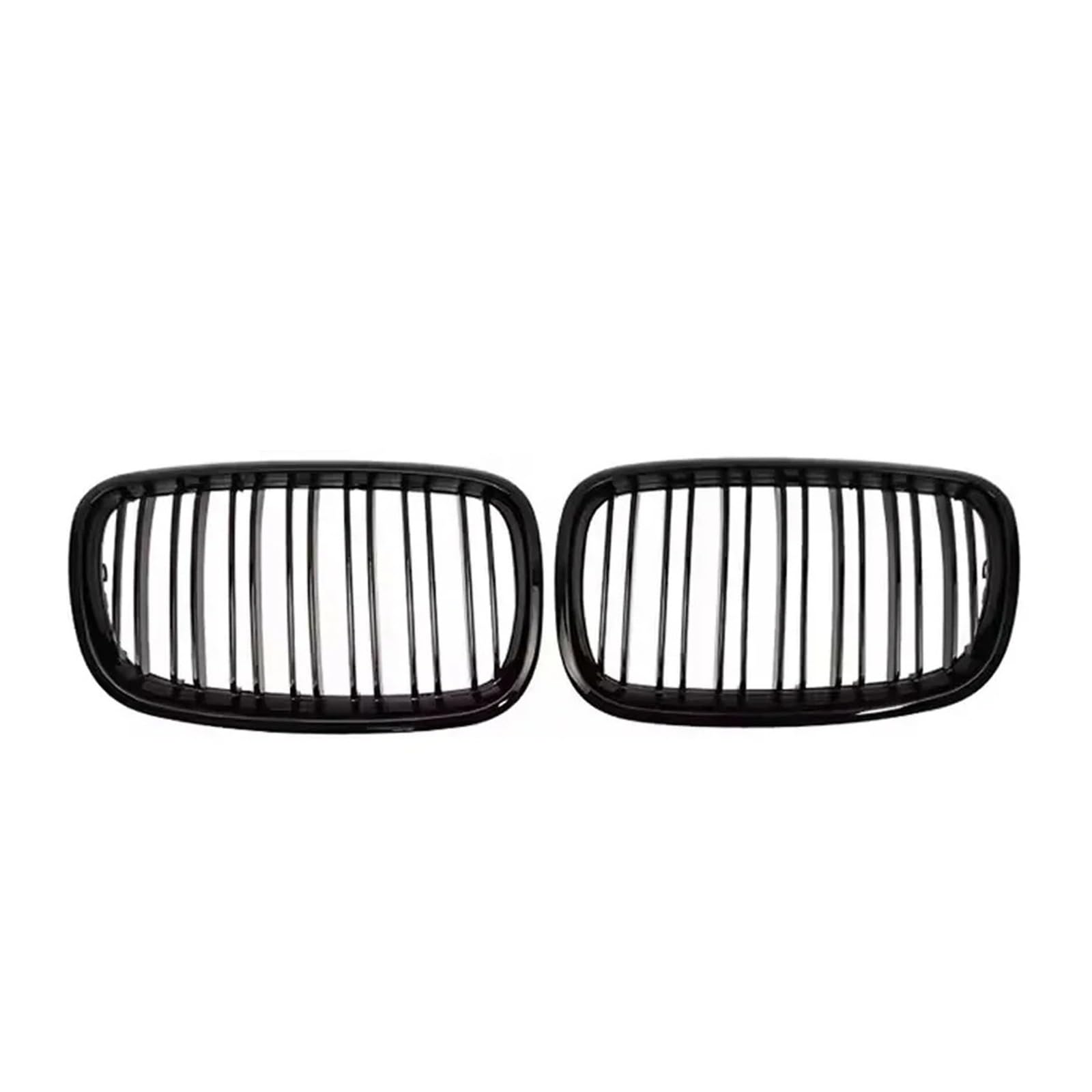 Sport Kühlergrill Für X5 E70 Für X6 E71 2007-2014 Auto Schwarz Double Line Style Racing Grill Chrom Diamonds Style Front Upper Grills Kühlergrill Vorne(Double-Glossy Black) von MBROS