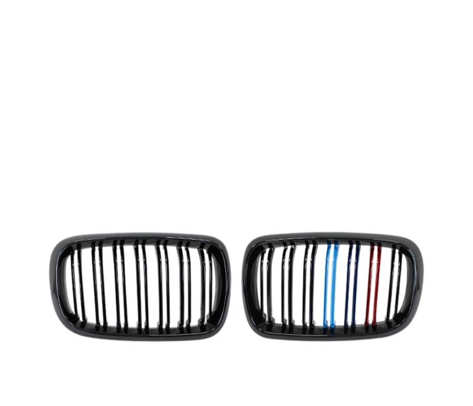 Sport Kühlergrill Für X5 F15 Für X6 F16 2014-2016 2017 Autozubehör Fronthaube Nierengrill Stoßstange Schwarz Doppelgrill Ersatzteil Kühlergrill Vorne(M Color) von MBROS