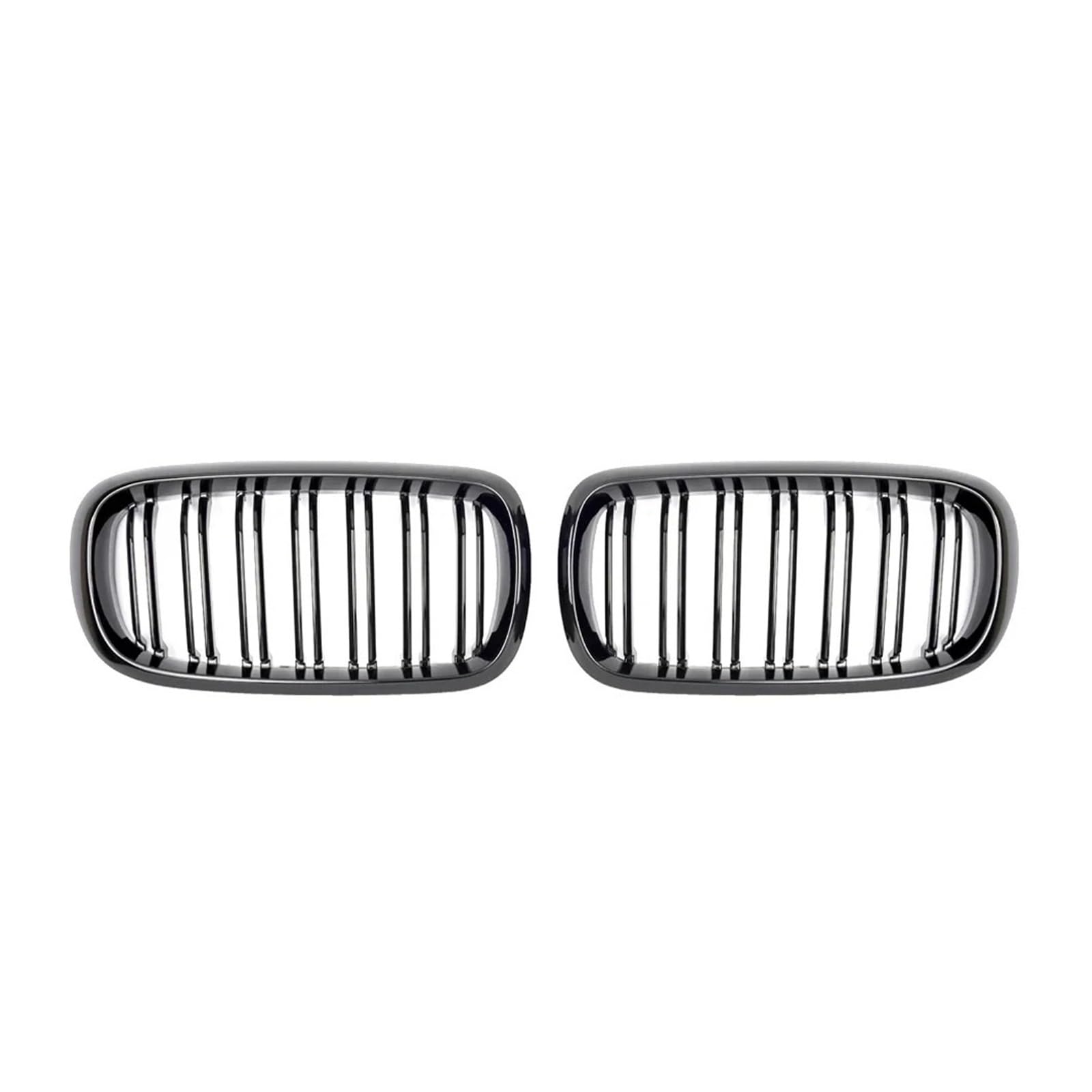 Sport Kühlergrill Für X5 F15 Für X6 F16 2014-2019 X5M F85 X6M F86 Auto Diamanten Stil Front Stoßstange Nieren Gitter Single Line Stil Grill Kühlergrill Vorne(Double-Glossy Black) von MBROS