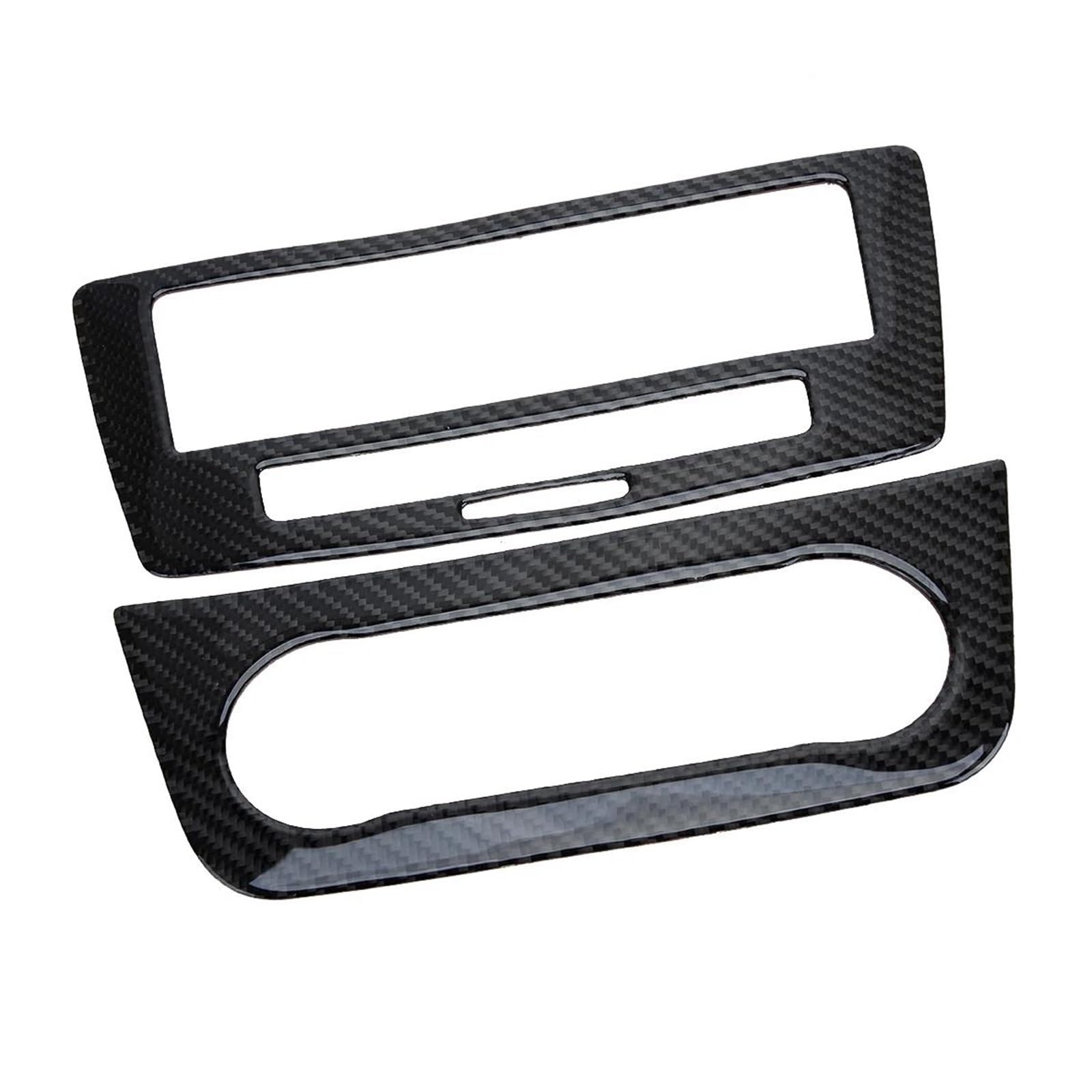 Zubehör Innenraum 2 Teile/Satz Für Benz Für GLE W166 2019 2018 2017 2016 2015 Auto Center Konsole CD Panel Abdeckung Trim Carbon Faser Schwarz Interieurleisten von MBROS