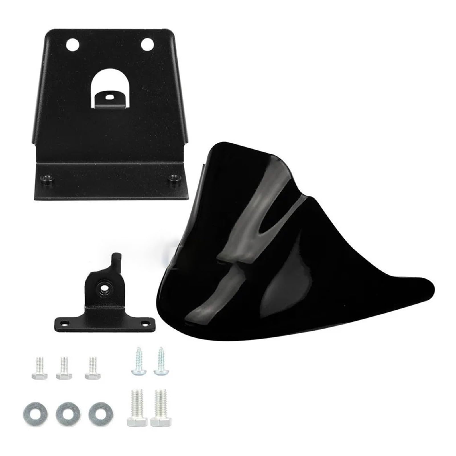 MBUIOPJ Motorrad Schwarz Vorne Unten Spoiler Kotflügel Air Dam Kinn Verkleidung Kompatibel Mit Harley XL Sportster 883 1200(Bright Black) von MBUIOPJ