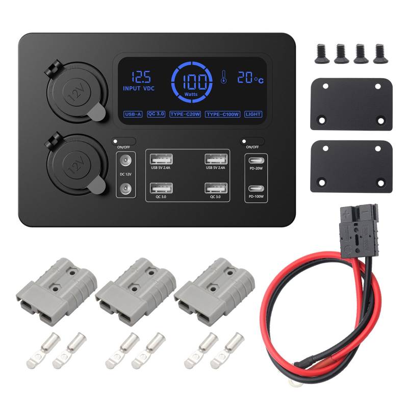 30W CAR USB Adapter Intelligent Power Socket Distribution Für Mehrere Geräte Mit LED Indikatoren Einfache Installation von MCAOAL