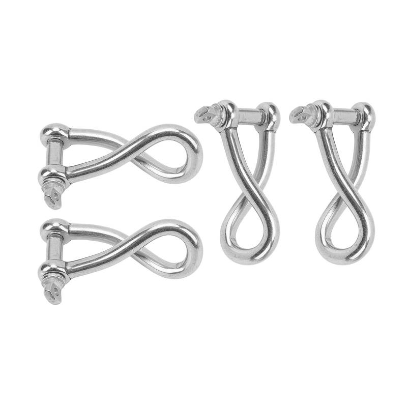 4pcs Edelstahl Twist Häppchen Schraubnadel Häppchen Verdrehte Hemdstiftstift Marine Grad Hessel Zum Segeln von MCAOAL