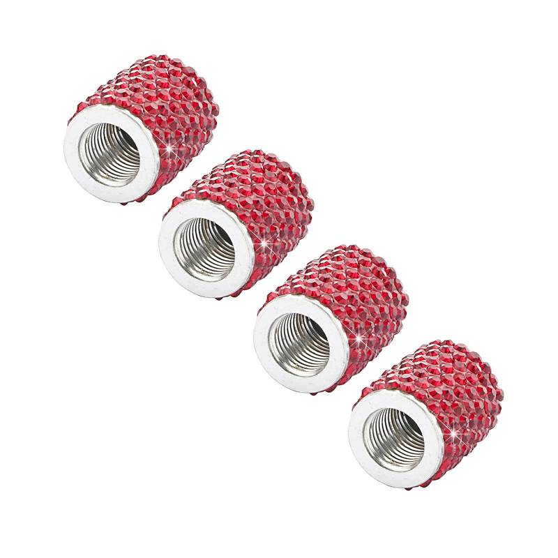 4pcs Twinkle Reifenventile Kappen Ressensteine ​​Designs Anti Leckage Ventile Kappen Einfach Zu Bedienen Für Auto SUV Und Fahrradgebrauch von MCAOAL