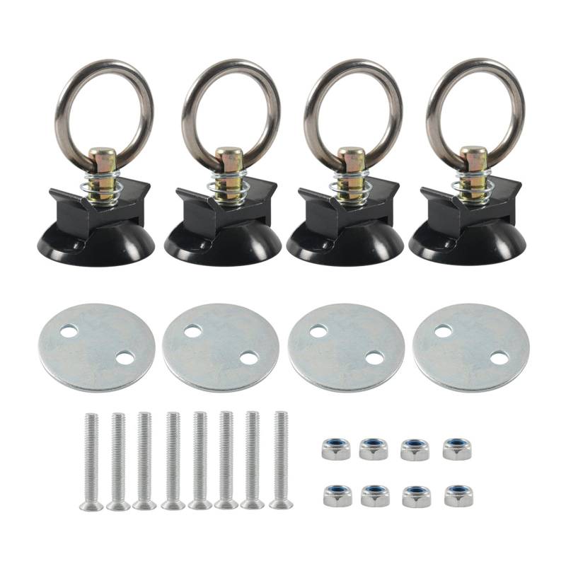 MCAOAL 4 Sätze Binden Anchors Point Set Für LKW Betten Oder Anhänger Um Die Motorradbieger Systeme Zu Binden. von MCAOAL