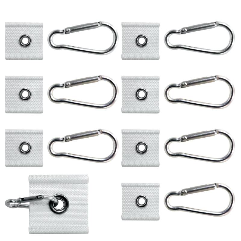 MCAOAL 8 Piece Markise Befestigungshaken Für Anhänger Camping Enthusiasten Passt Eng 5/6 Mm Und 7/8 Mm Schienen Verbesserte Haltbarkeit von MCAOAL