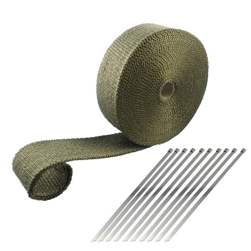 MCAOAL Auto Auspuffrohr Header Wärme Isolation Rollenband Auspuff Thermalpeakklebeband von MCAOAL
