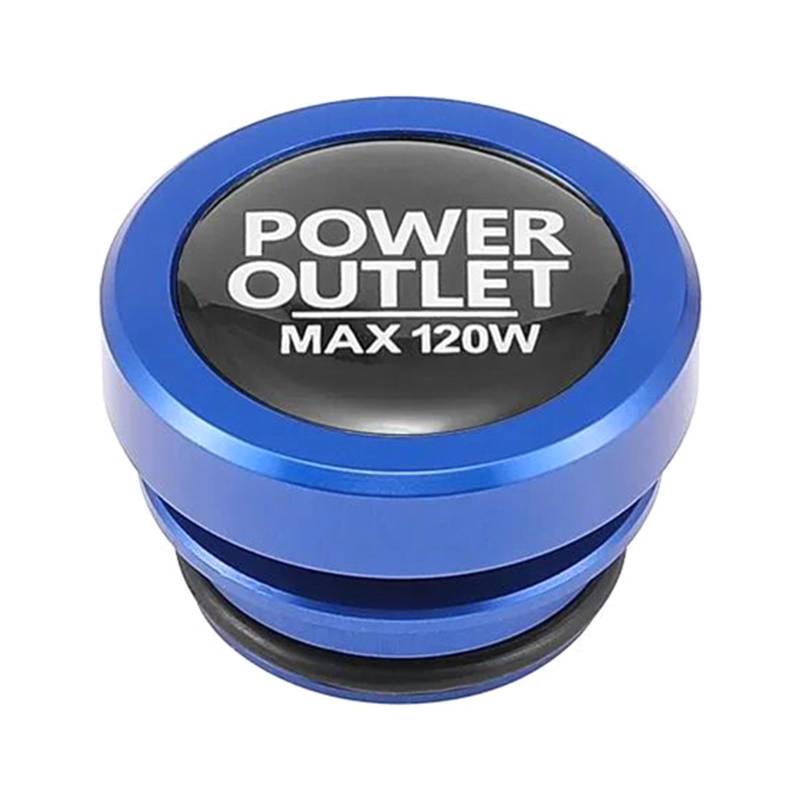 MCAOAL Autoheller Auslassabdeckungen Aluminium Staubdichte Steckerkappen 12V Power Socket Plug Covers Caps Automotive Accessoires von MCAOAL