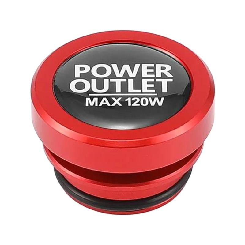 MCAOAL Autoheller Auslassabdeckungen Aluminium Staubdichte Steckerkappen 12V Power Socket Plug Covers Caps Automotive Accessoires von MCAOAL