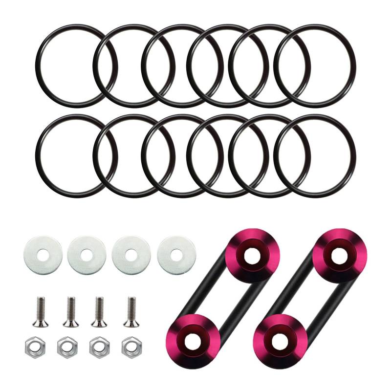 MCAOAL Fast Release Gepäckkoffer Vorne Und Hinter Stoßfänger Befestigungen Aluminium Befestigungsset Setquick Release Stoßfänger Clips Für Schnabeln von MCAOAL