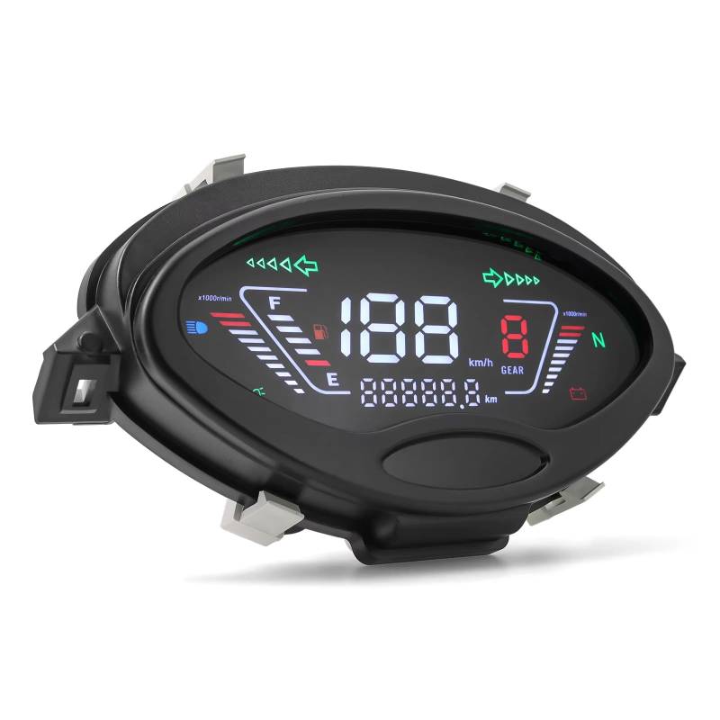 MCAOAL LCD Tachometer Digital Instrument Cluster Messgerät Für 125 X & D Wave125 Wave125s Innovation 125 Motorräder von MCAOAL
