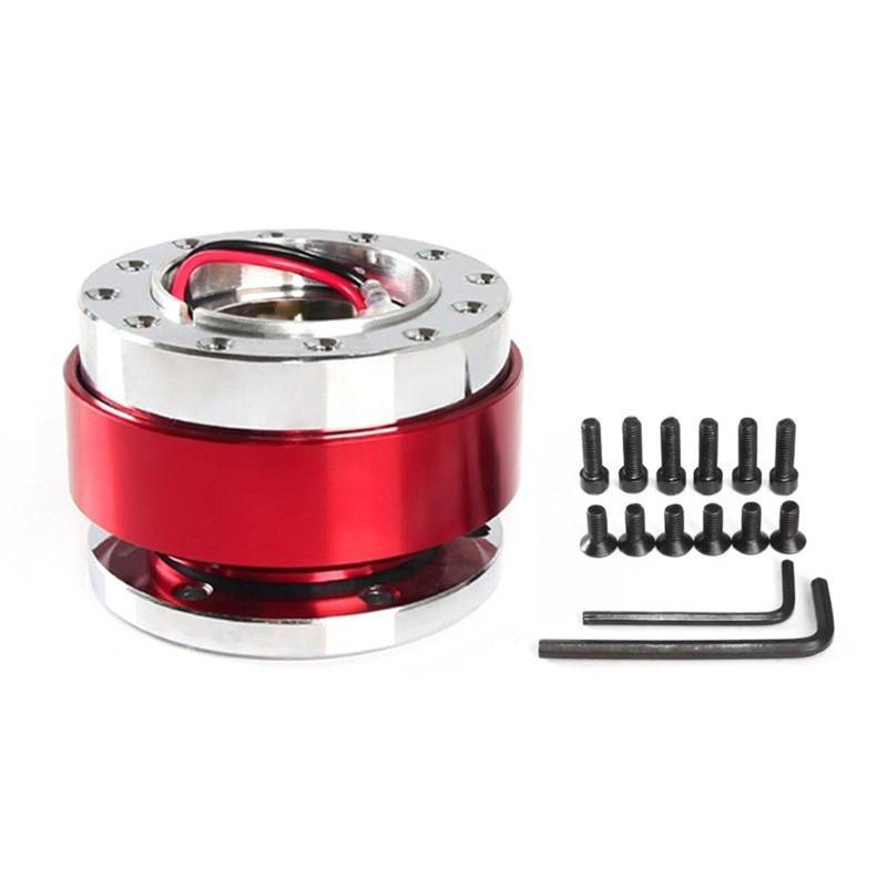 MCAOAL Motorsport Fast Release Lenkradscheibe Mechanismus Aluminiumadapterzubehör Für Verschiedene Modelle Easy InstallStion von MCAOAL