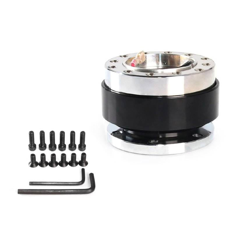 MCAOAL Motorsport Fast Release Lenkradscheibe Mechanismus Aluminiumadapterzubehör Für Verschiedene Modelle Easy InstallStion von MCAOAL