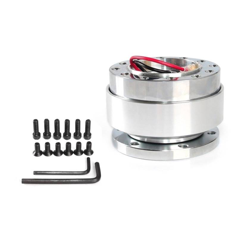 MCAOAL Motorsport Fast Release Lenkradscheibe Mechanismus Aluminiumadapterzubehör Für Verschiedene Modelle Easy InstallStion von MCAOAL