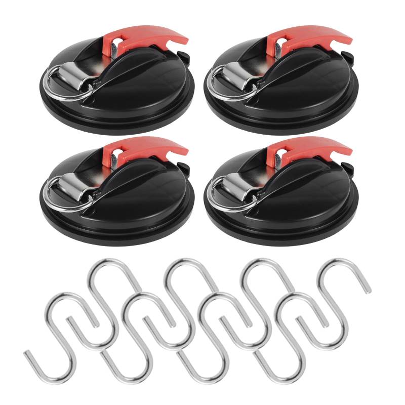 MCAOAL Saugnapfbecher Kleiderbügel Systeme Für Campingausrüstungsbefestigung Multifunktional Car Home Organization Secure Tent Setup von MCAOAL