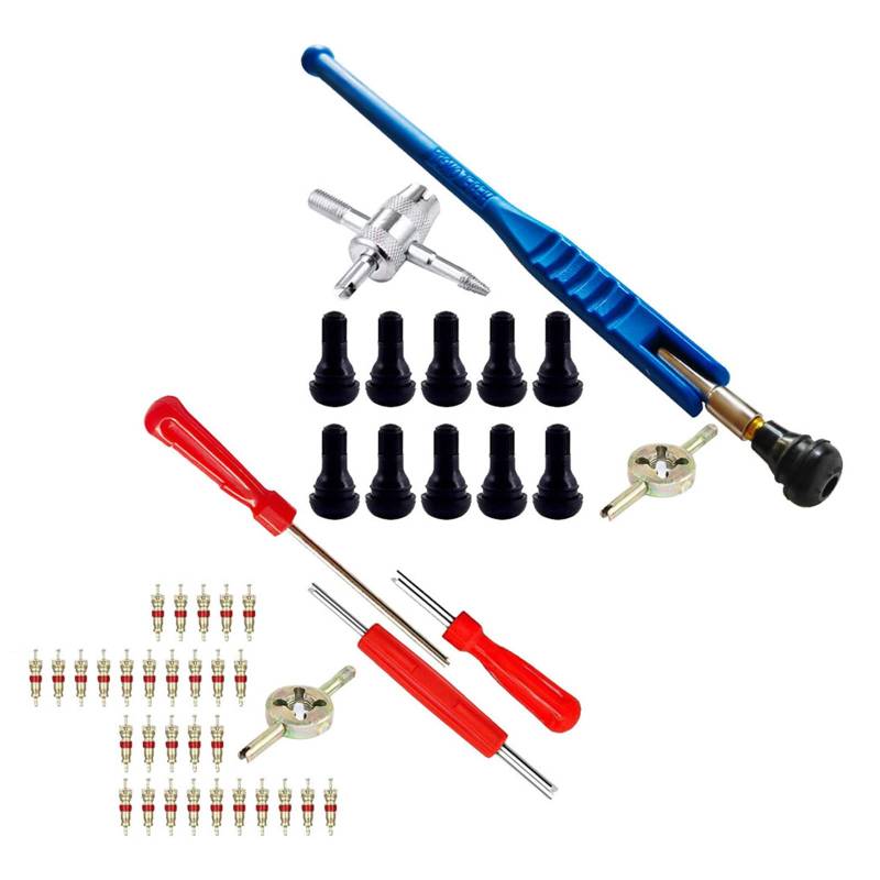 MCAOAL Umfassende 47pcs Ventile Stamm Installateur Set Vielseitige Reifenventile Werkzeug Set Für Die Reparatur Von Autowartungen Und Notfällen von MCAOAL