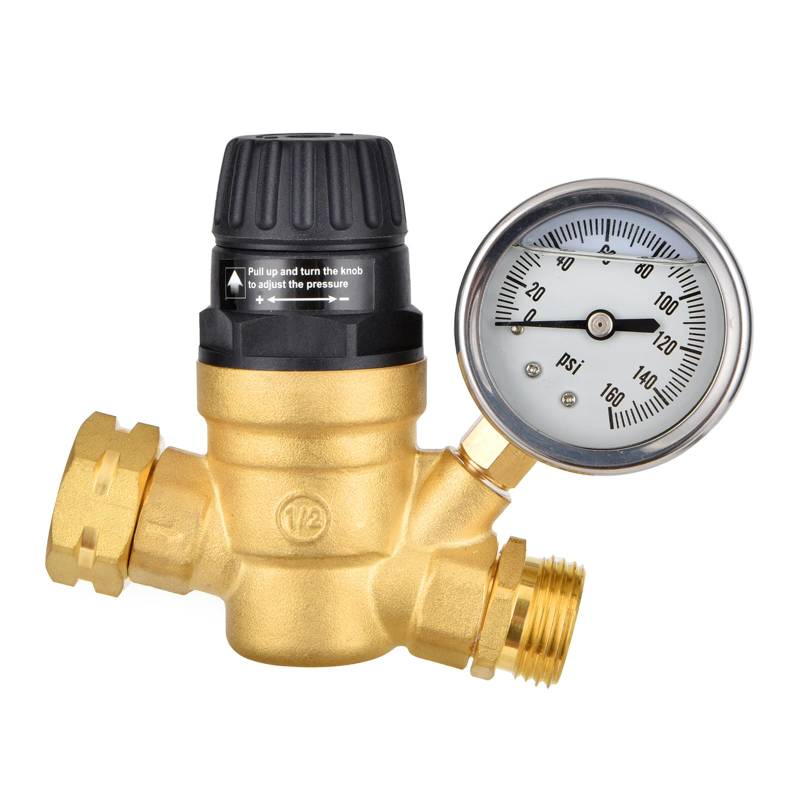MCAOAL Wasserdruckreduzierer Wasserdruckregler Mit Messgerät 160psi Und Einlassgeschirhefilter Verstellbar von MCAOAL