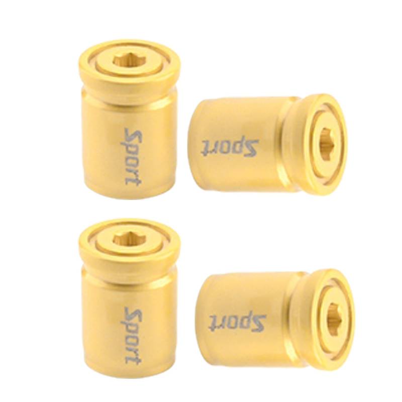 Packung Von 4 Allgemeinen Reifenventilen Stammkappen Anti Diebstahl Diebstahlstaub Reifenventile Caps Upgrades Für Auto Und Motorräder Geeignet von MCAOAL