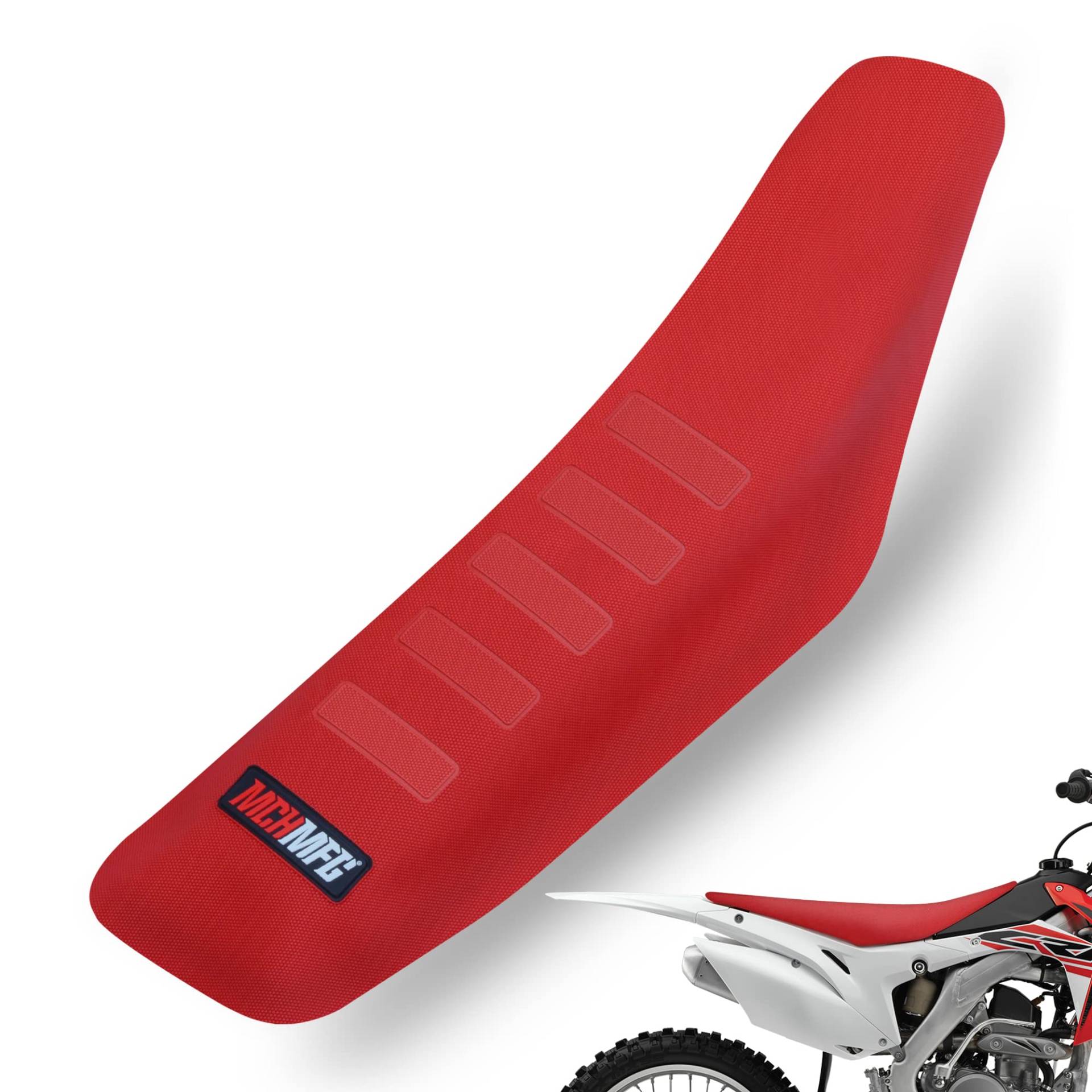 MCHMFG Universal Gripper Soft Sitzbezug für alle Fahrräder Dirt Motorrad MX Cross Enduro (rot) von MCHMFG