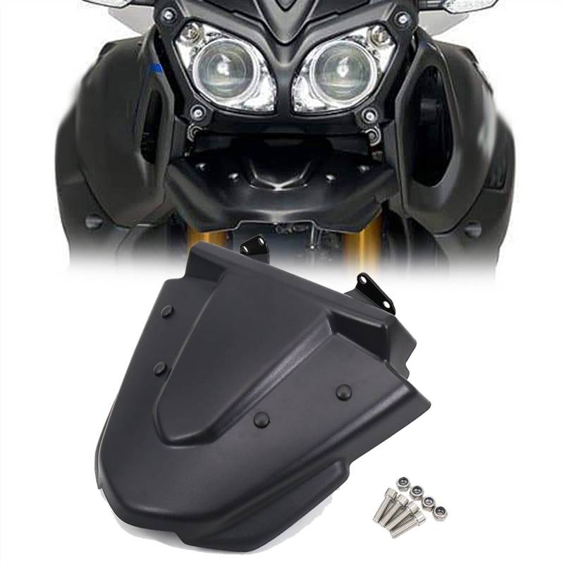 Für Yamaha XT1200Z XT 1200 Z Super Tenere 1200 2010-2018 2019 2020 2021 Vorderer Schnabel Motorrad Rad Fender Nase Verlängerungsabdeckung Schmücken (Color : Black) von MCHNB