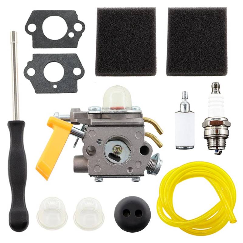 MCHNIC Vergaser C1U-H60 308054012 mit Luftfilter für 25cc 26cc 30cc 46cc Ryobi Homelite Heckenschere Kettensäge 308054003 308054008, Ryobi RBC30SET RLT30CET RHT2660DA RLT26CDS RBC26SES von MCHNIC