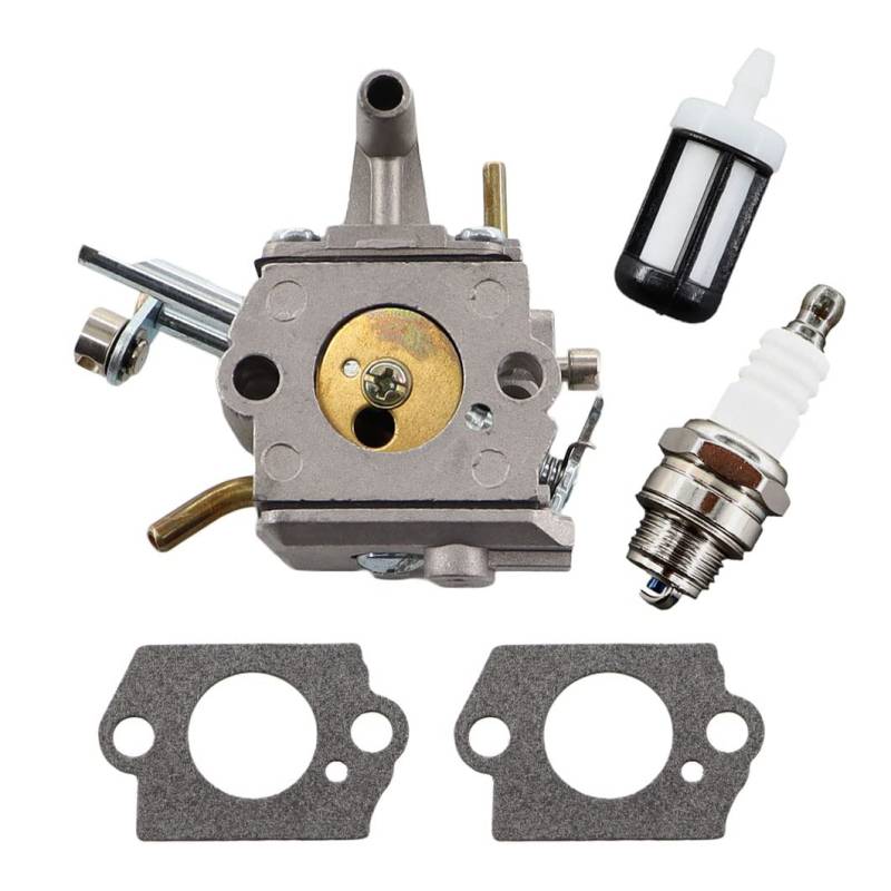 MCHNIC Vergaser mit Dichtung Zündkerze für Stihl FS 400, FS 450, FS 480, SP 400, SP 450 Freischneider Ersetzt ZAMA C1Q-S94, 4128 120 0651 von MCHNIC