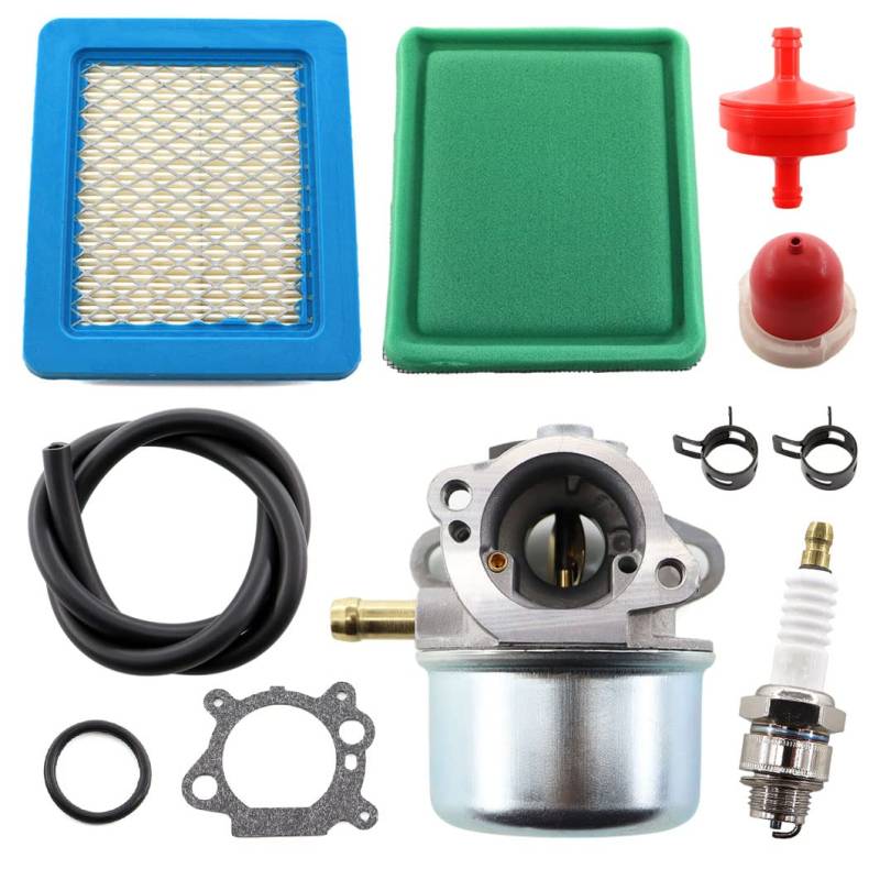 MCHNIC Vergaser mit Luftfilter Zündkerze Satz für Briggs & Stratton 799868 694882 698444 498254 798170 498170 497347 498966 497314 Rasenmäher Motor der Serie 12A800 12B800 12C700 12C800 12D800 von MCHNIC