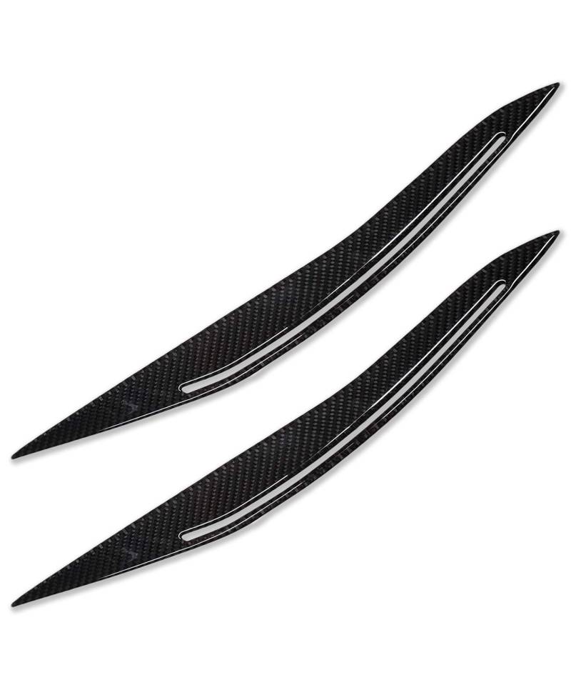 Frontscheinwerfer Augenbrauen Abdeckung Deckel Glänzend Kunststoff Aufkleber Tuning Upgrade Modifikation Kohlefaser M5 F10 F11 LCI 2014 2015 2016 2017 Modelle Fiber Tuning GB8L3 von MCK Auto