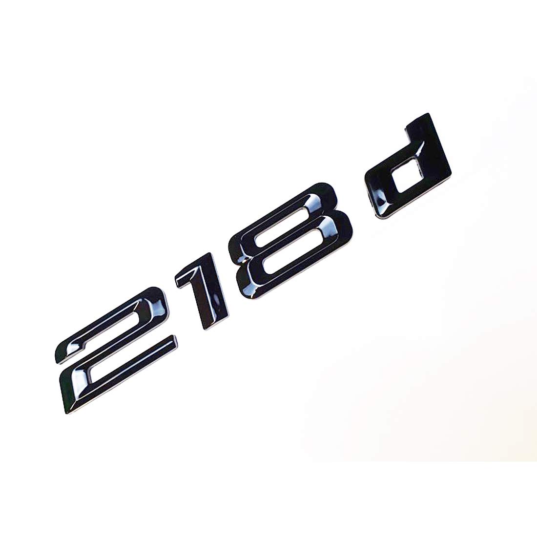MCK Auto - 218d schwarzes glänzendes Logo hinten Emblem Tuning für F22 F45 F46 HB4L4 von MCK Auto