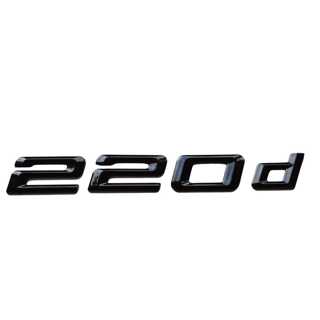 MCK Auto - 220d schwarzes glänzendes Logo hinten Emblem Tuning für F22 F45 F46 HB2L2 von MCK Auto