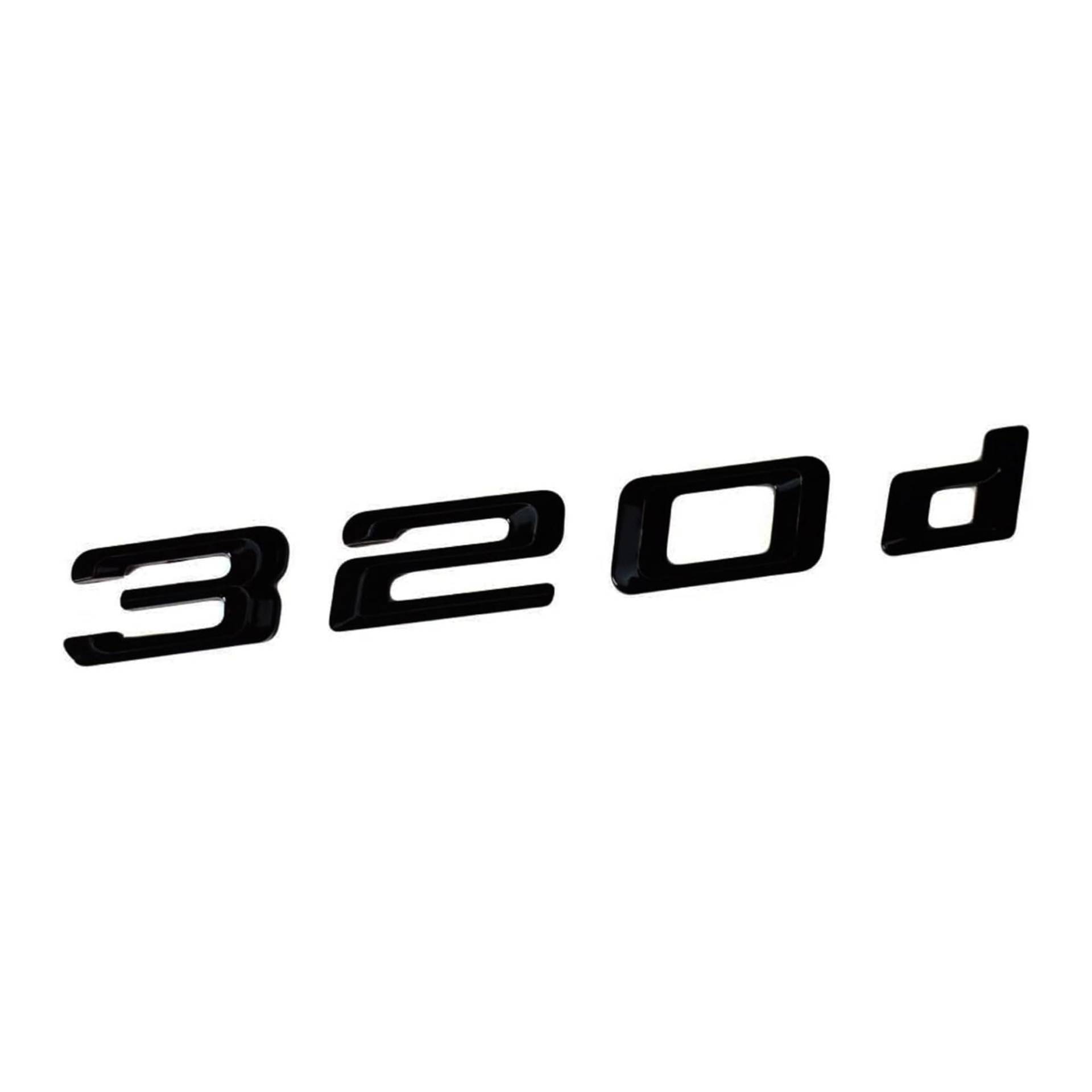 MCK Auto - 320D schwarz glänzend Kofferraumblem hinten Emblem Modifikation für F30 F31 F34 MCK Auto - 320D schwarz glänzend Kofferraumblem hinten Emblem Modifikation für F30 F31 F34 von MCK Auto