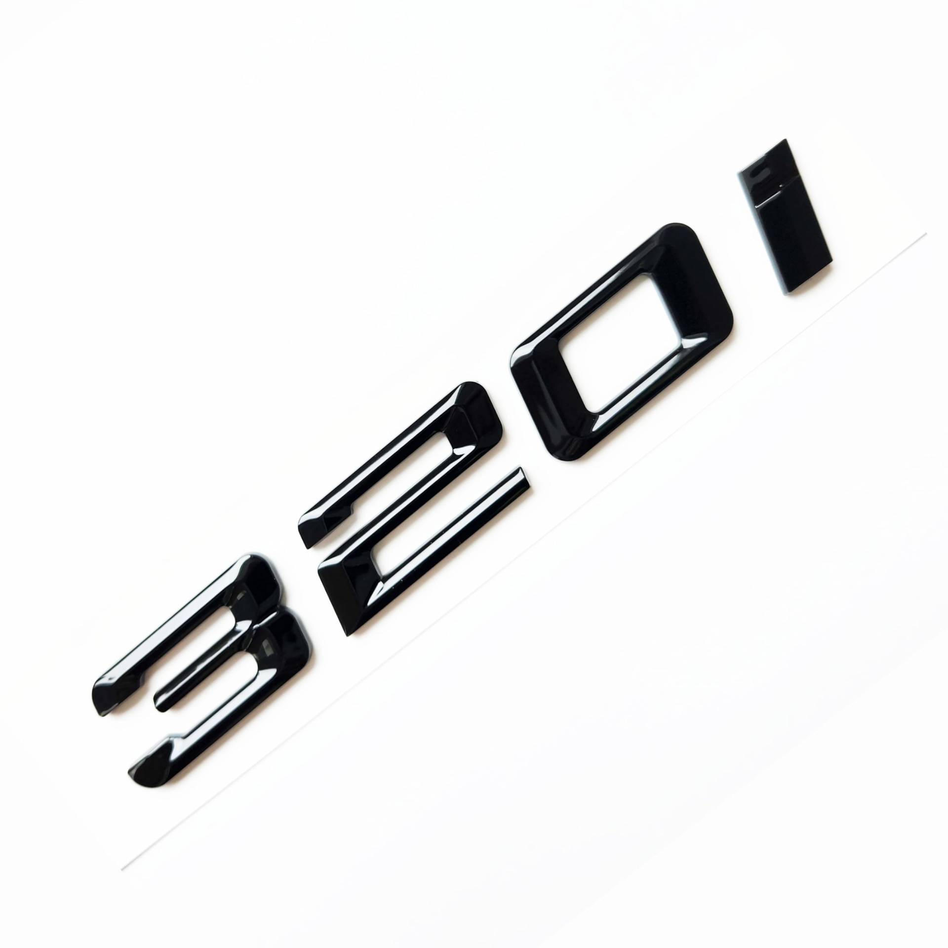 MCK Auto - 320i schwarz glänzend Kotflügel vorne hinten schwarz Badge Logo Kofferraum Emblem Aufkleber Kleber Tuning MCK Auto - 320i schwarz glänzend Kotflügel vorne hinten schwarz Badge Logo Kofferraum Emblem Aufkleber Kleber Tuning von MCK Auto