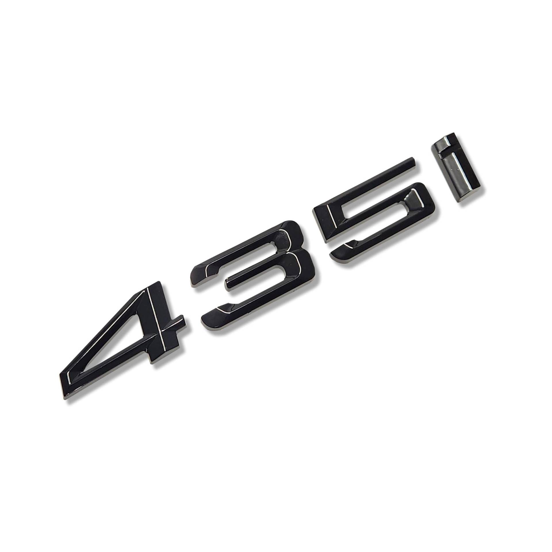 MCK Auto - 435i schwarz glänzend Kotflügel vorne hinten schwarz Badge Logo Kofferraum Emblem Aufkleber Kleber Tuning MCK Auto - 435i schwarz glänzend Kotflügel vorne hinten schwarz Badge Logo Kofferraum Emblem Aufkleber Kleber Tuning von MCK Auto