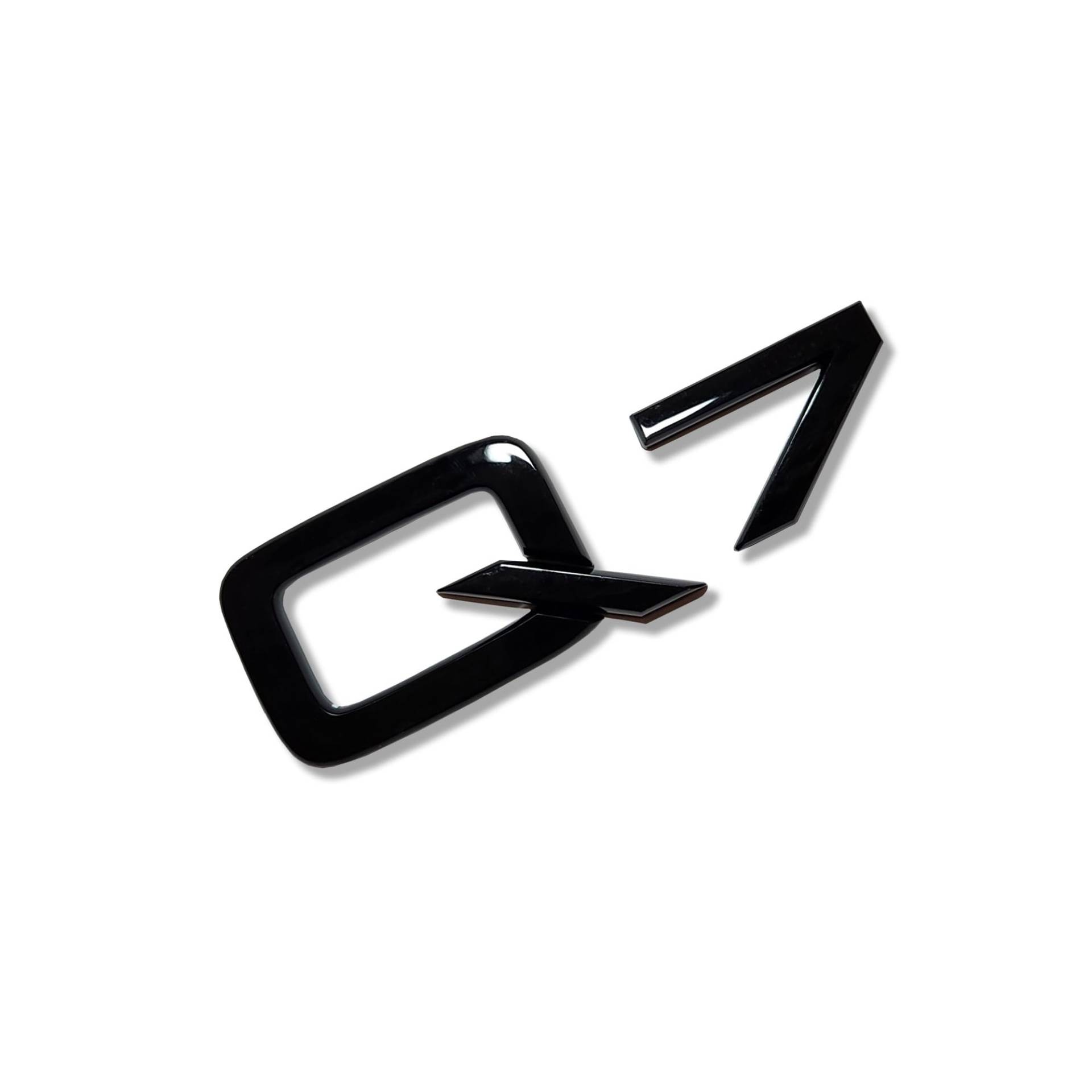 MCK Auto - Q7 Schwarz glänzend vorne hinten Kotflügel schwarz Logo Stiefel Emblem Aufkleber Tuning von MCK Auto